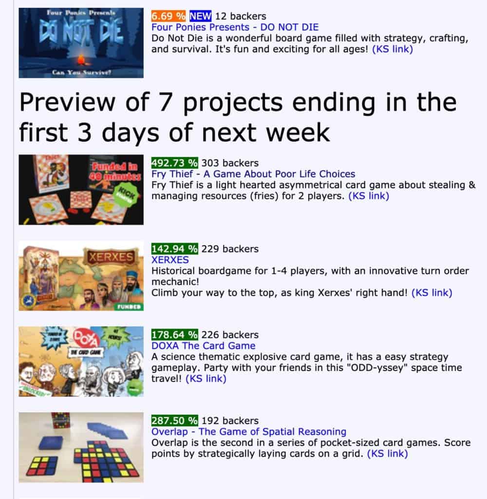 The weekly thread about live Kickstarters from BoardGameGeek