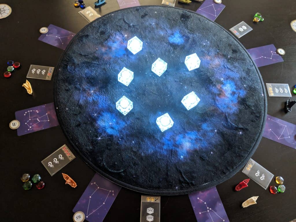 By Star and Sea setup on the table