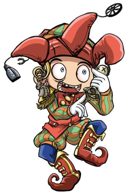 Jester art from This is War: The Deckbuilder